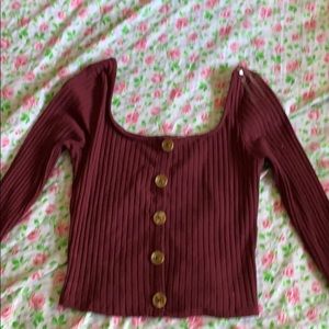 Burgundy long sleeve